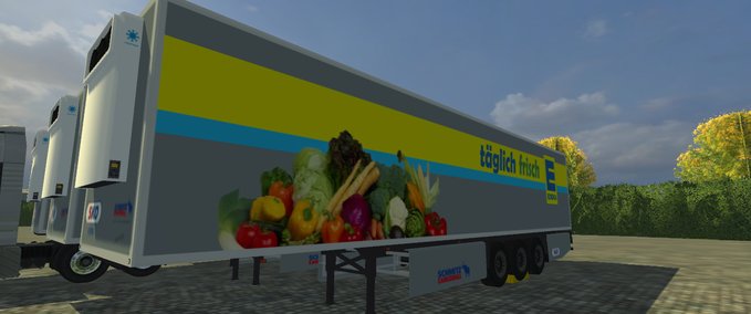 Auflieger Schmitz SKO Cool EDEKA Landwirtschafts Simulator mod