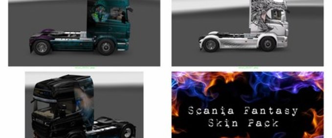 Skins Scania Fantasy Pack Eurotruck Simulator mod