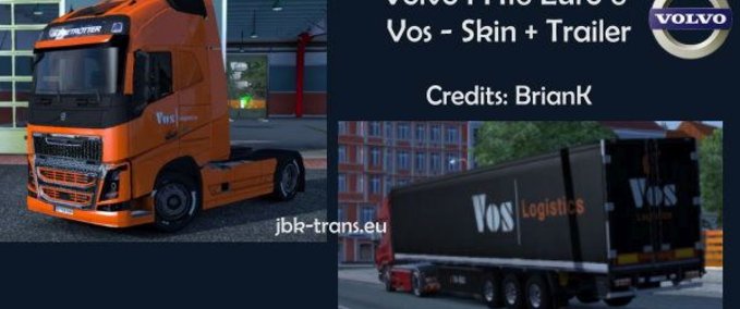 Skins Vos Logistics Combo Eurotruck Simulator mod
