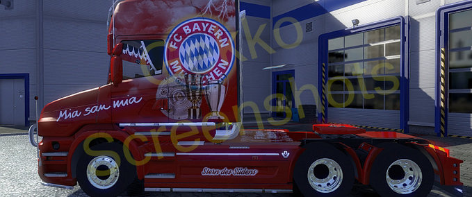 Skins FC Bayern Scania T Modell Eurotruck Simulator mod