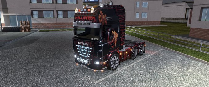 Skins Halloween All Truck  Eurotruck Simulator mod