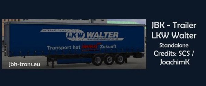 Standalone-Trailer Trailer LKW Walter Eurotruck Simulator mod