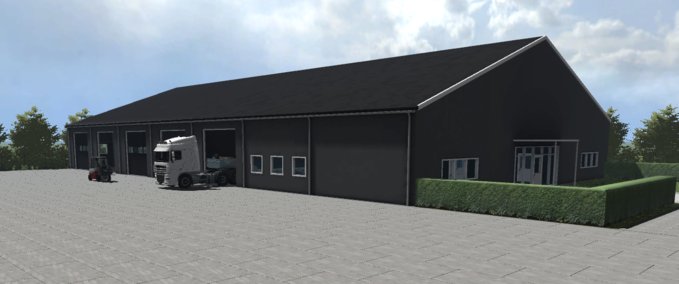 Gebäude mit Funktion Garage Hall Landwirtschafts Simulator mod