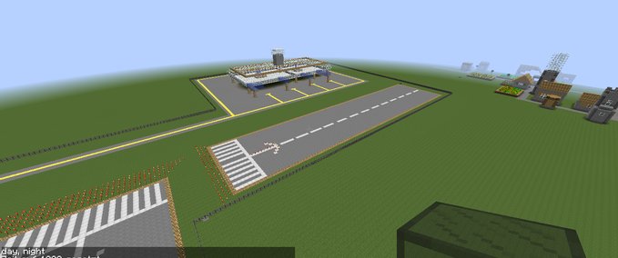Maps Flughafen mit einem Gate Minecraft mod