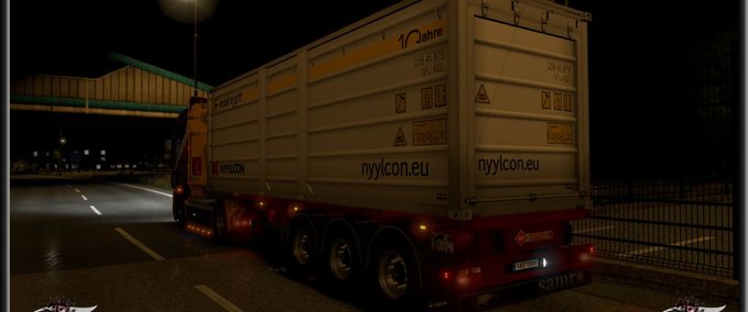 Trailer Samro nyylcon containers Eurotruck Simulator mod