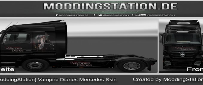Skins Mercedes Vampire Diaries  Eurotruck Simulator mod