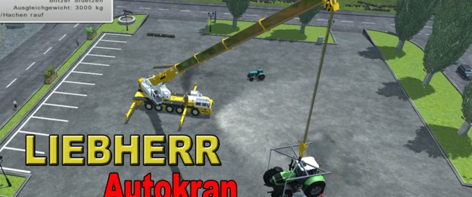 LKWs Autokran Liebherr Hebegestell Landwirtschafts Simulator mod