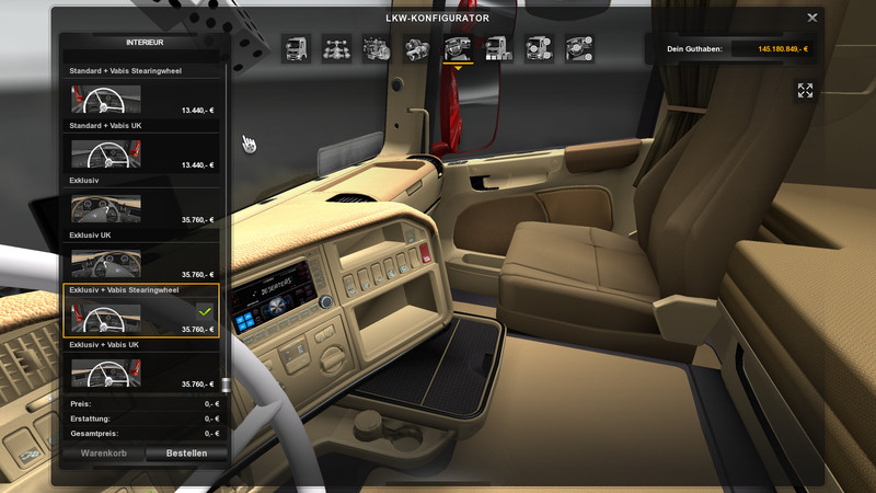 ETS2: Scania R 2008 beige v 1.12.1 Scania Mod für Eurotruck Simulator 2