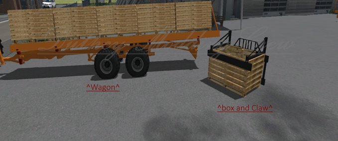 Sonstige Anbaugeräte Boxwagon  Landwirtschafts Simulator mod