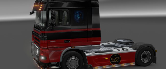 Skins Daf CF Black Red Eurotruck Simulator mod