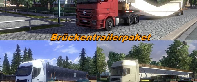 Standalone-Trailer Brückentrailer Pack Eurotruck Simulator mod