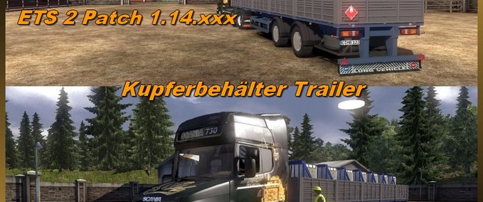 Standalone-Trailer Kupferbehälter Trailer Eurotruck Simulator mod