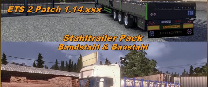 Standalone-Trailer Stahltrailer Pack Eurotruck Simulator mod