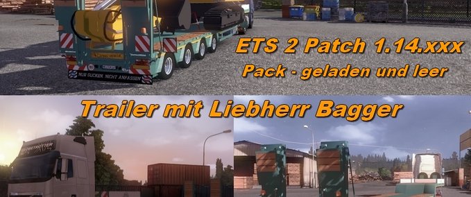 Standalone-Trailer Liebherr Trailerpack Eurotruck Simulator mod