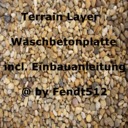 Terrain-layer-waschbetonplatte