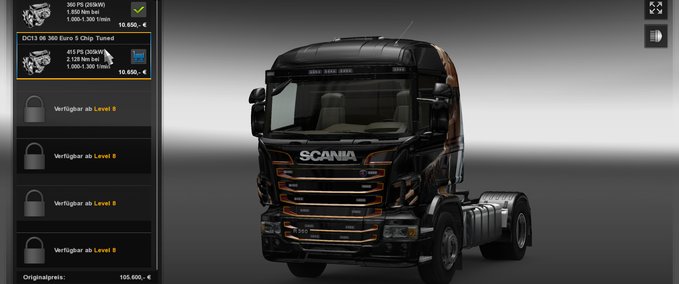 Scania Scania R Motoren Eurotruck Simulator mod