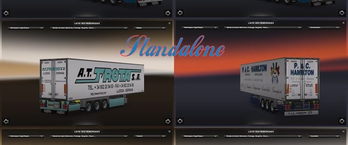 Standalone-Trailer Trailer Pack Chereau Eurotruck Simulator mod