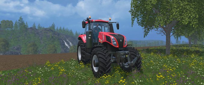 New Holland Nh T8 Red Power Plus Farming Simulator mod