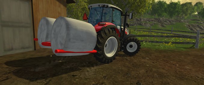 Sonstige Anbaugeräte Eigenbau Ballengabel  Landwirtschafts Simulator mod