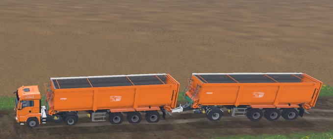 Auflieger KrampeSB3060 mit Kupplung Landwirtschafts Simulator mod