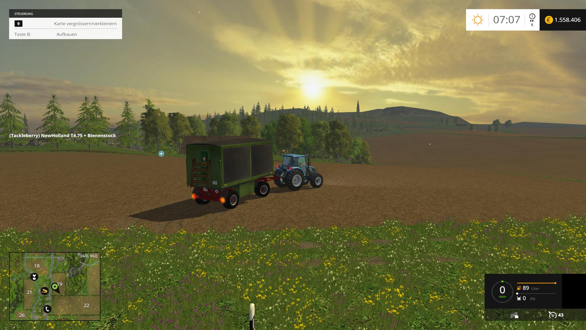 Drehschemel mit Bienenstock - Thumbnail 1