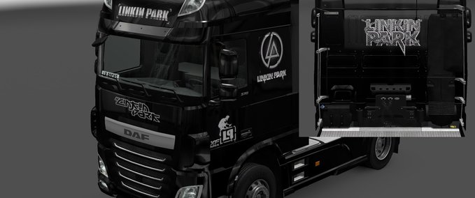 Skins Linkin Park Daf Euro 6 Eurotruck Simulator mod