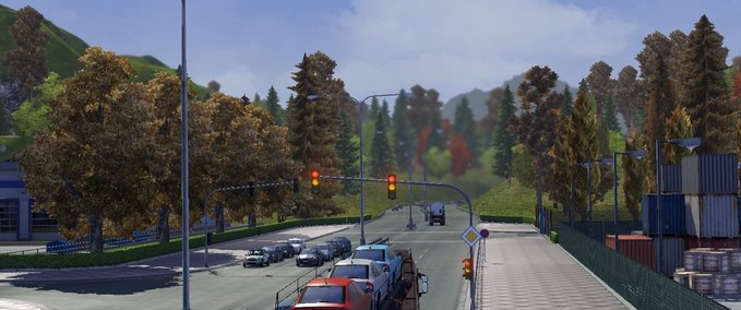 Sonstige EARLY AUTUMN TEXTURE MOD Eurotruck Simulator mod
