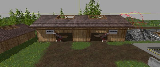 Gebäude mit Funktion Kartoffel Lager Landwirtschafts Simulator mod