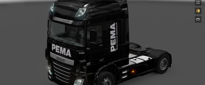 Skins DAF EURO 6 PEMA Black Edition  Eurotruck Simulator mod