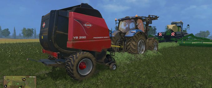 Pressen Kuhn Rundballenpresse VB2190 Landwirtschafts Simulator mod