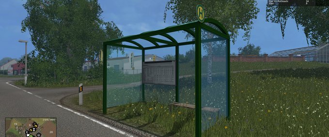 Gebäude Bushaltestelle Landwirtschafts Simulator mod