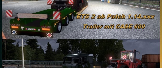 Standalone-Trailer Trailer mit CASE 600 Eurotruck Simulator mod