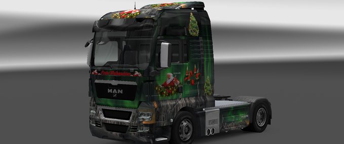 Skins MAN Tgx  Kleiner Weihnachts skin Eurotruck Simulator mod