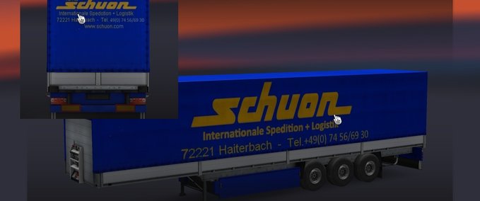 Skins SchuonTrailer Eurotruck Simulator mod
