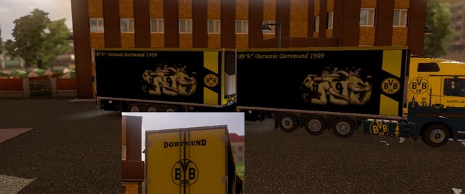 Trucks Borussia Dortmund Tandem Standealone  Eurotruck Simulator mod