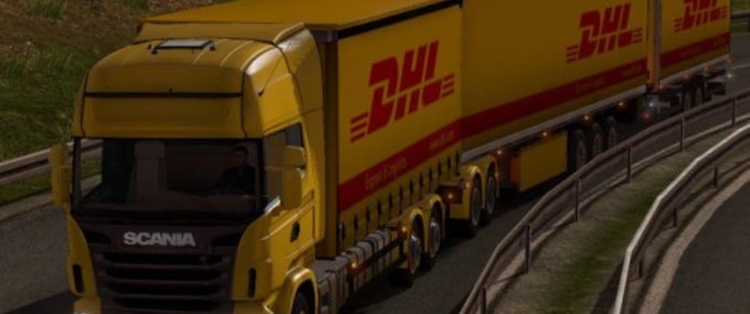 Trucks Giant Scania DHL Eurotruck Simulator mod