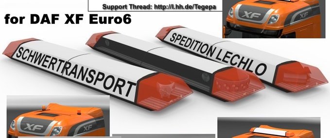 Sonstige Tegepas Leuchtorium for DAF Euro6 Eurotruck Simulator mod