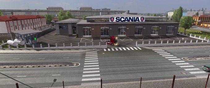 Mods Scania  large Garage Edit Eurotruck Simulator mod