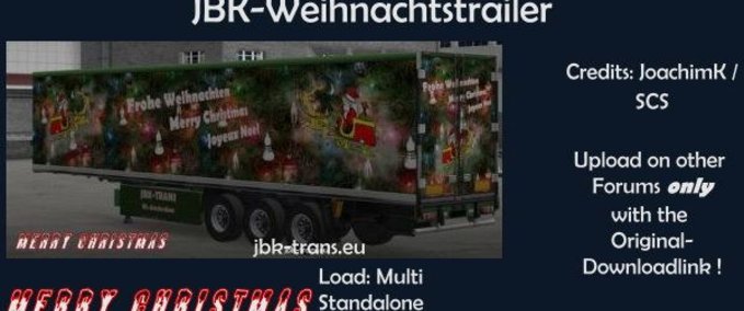 Standalone-Trailer JBK-Weihnachtstrailer Eurotruck Simulator mod