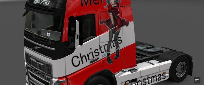 Skins Anime Christmas Eurotruck Simulator mod