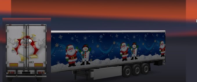 Trailer Christmas  Eurotruck Simulator mod