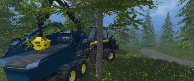 Sonstige Selbstfahrer Ponsse Buffalo mit Bruks 806 Landwirtschafts Simulator mod