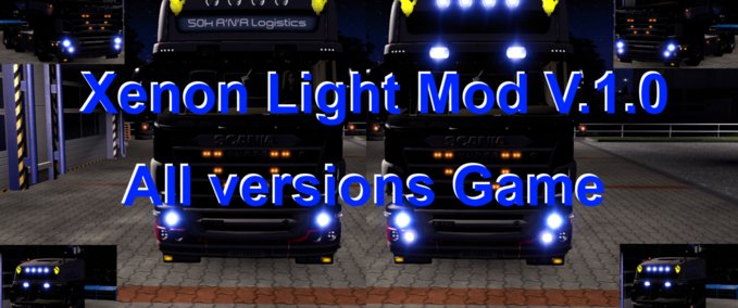Mods Xenon Light Mod Eurotruck Simulator mod