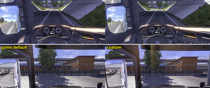 Interieurs Customized camera FOV Eurotruck Simulator mod