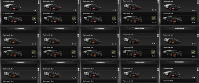 Mods Allrad Fahrgestell für alle LKW 4x4 6x6 Eurotruck Simulator mod