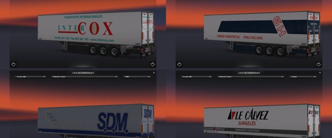 Standalone-Trailer Pack chereau Eurotruck Simulator mod