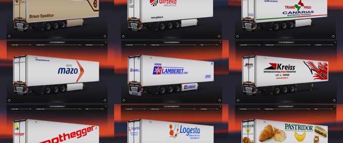 Standalone-Trailer Pack lamberet Eurotruck Simulator mod