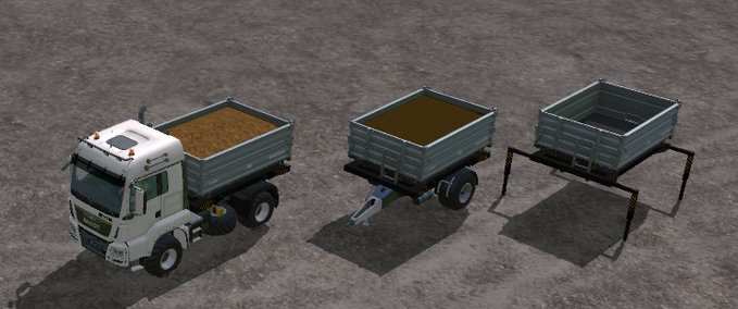 Container & Mulden Brantner 3 Seitenkipper  AR Landwirtschafts Simulator mod