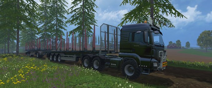 Mod Packs MAN Double Log Train Landwirtschafts Simulator mod