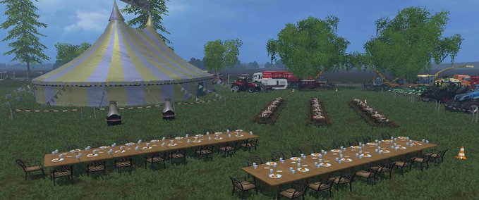 Platzierbare Objekte Fest  Partyzelt Landwirtschafts Simulator mod